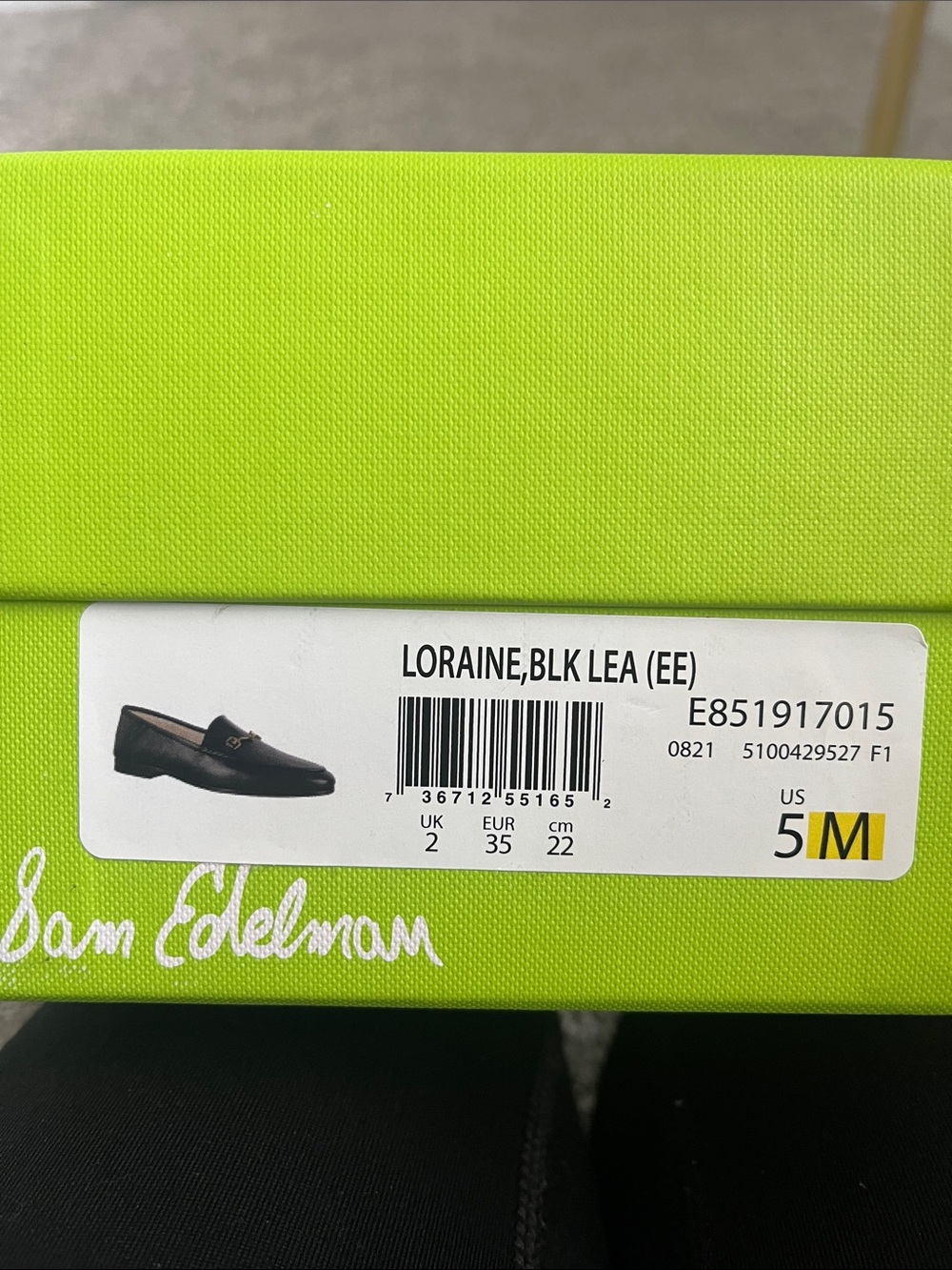 Sam Edelman Black Leather Loraine Loafers - Picture 5 of 5
